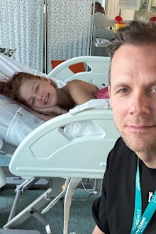 Adam Beyer with daughter Uma