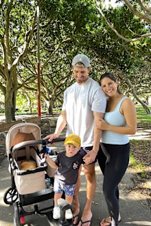 Jade Brycki Jade Tuncdoruk newborn baby Harvey tiktok influencer family Lachie Brycki 2025