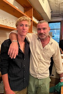 Liev Schreiber and son Sasha Schreiber