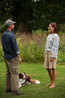 Queen Mary of Denmark with host Søren Vester in DR1 TV's program Søren Vester's Garden, August 20 2025.