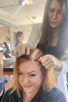 Shelly Horton on grey hair