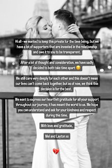 MAFS Melinda Layton split