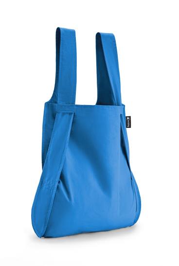 The Notabag folds down into a hand-sized pouch that can fit into your pocket or handbag.