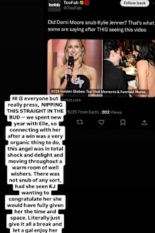 Tallulah Willis shuts down Demi Moore Kylie Jenner snub speculation at the 2025 Golden Globes
