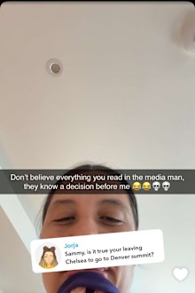 Sam Kerr took to Snapchat to pour ice on reports she had signed with the Denver Summit in the NWSL.