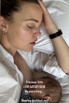 Melissa George revealing the name of her third son