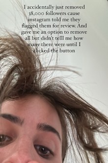 Indy Clinton reveals she lost 38,000 Instagram followers with the click of a button