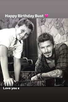 David Beckham post for Brooklyn's birthday