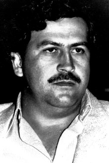 Colombian drug lord Pablo Escobar, pictured in 1992.