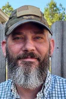 This undated photograph provided by Diane Williams shows U.S. military veteran Alexander Drueke of Tuscaloosa, Ala. Drueke traveled to Ukraine to help with the fight against Russian invaders and was later reported missing. (Lois "Bunny" Drueke/Diane Williams via AP)
