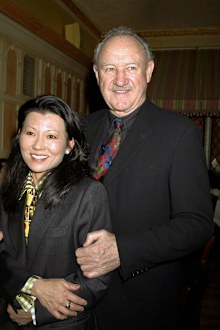 Actor Gene Hackman with wife Betsy Arakawa 
