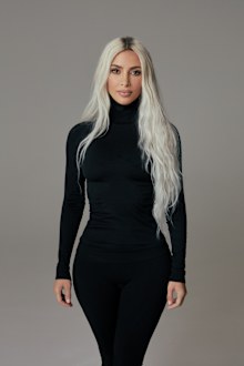 Kim Kardashian's headshot provided in the context of her new true crime podcast, 'The System: The Case of Kevin Keith'.