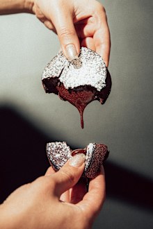 Choc Lava Cake dominoes