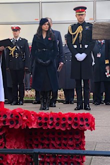 Meghan and Harry at Westminster Abbey's 'Field of Remembrance'