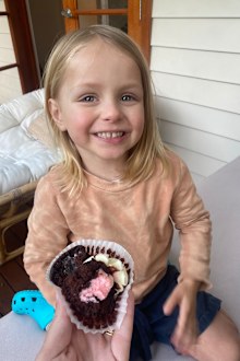 Natalia's son Ezra had a special role at the gender reveal