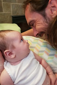 Chris says he found a new sense of purpose when he became a dad