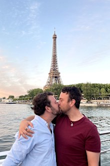 Craig Carracosta proposed to Graham Mascord in Paris in 2022.