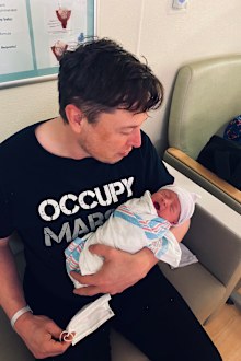 Elon Musk, Grimes, baby