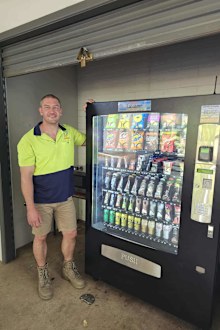 Vending machine business owner Jeff Constable