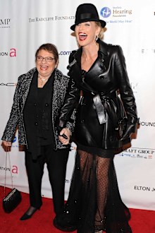 Sharon Stone and Eileen Mitzman.