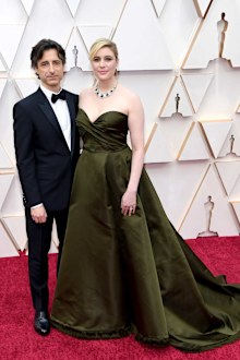 Director Noah Baumbach and Greta Gerwig attend the 92nd Annual Academy Awards.