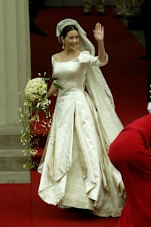 princess mary of denmark wedding dress Queen Mary of Denmark's Wedding Dress: Looking back at the 2004 royal  wedding 20 years on