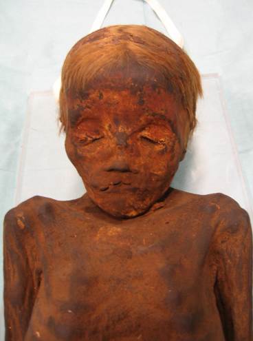 egyptians ancient blondes natural were mummified five blonde age boy years credit