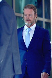 Craig McLachlan arriving to face his sexual assault case in Melbourne Magistrates Court. 18th November 2019 The Age news Picture by Joe Armao