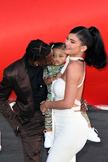 Travis Scott, Stormi Webster, Kylie Jenner, premiere, red carpet