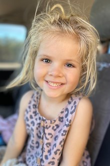 This photo was taken one week before Roxy's mum thought she'd need a tooth pulled and got a scary diagnosis instead.