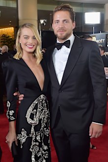 Margot Robbie, husband Tom Ackerley, Golden Globes, red carpet