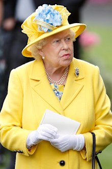 Queen Elizabeth grumpy frown 