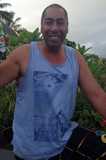 Wife Sara Hawkins described Jeremy Waaka as a "gentle giant".