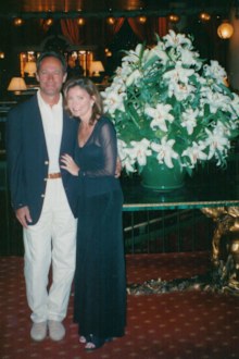 Catherine returned to Rome to see if her connection with Fausto was real. Here the two are pictured on that second trip.
