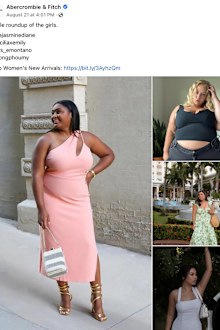 The clothing brand has featured diverse models following criticism of their limited sizing and representations.