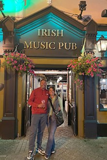 Dirk and Kerri reunited in Ireland in 2019. They hadn't seen each other in over 17 years, but reuniting felt "like home," as Kerri puts it. Courtesy Kerri Cunningham and Dirk Stevens via CNN Newsource 