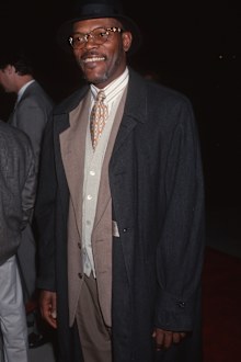 Samuel L. Jackson during Screening of In the Name of the Father in 1993 at Academy Theater in Beverly Hills, California, United States. 