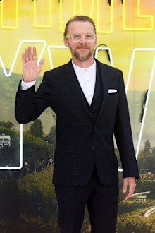 Simon Pegg attends the "Once Upon a Time... in Hollywood" UK Premiere at the Odeon Luxe Leicester Square on July 30, 2019 in London, England.