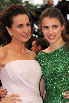 Andie MacDowell, daughter Margaret Qualley, Cannes Film Festival, red carpet