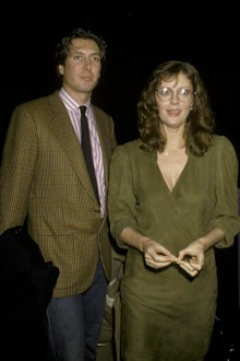 Actress Susan Sarandon and Franco Amurri attend Pro-Peace Fundraiser on January 18, 1986 at the Palladium in New York City. 