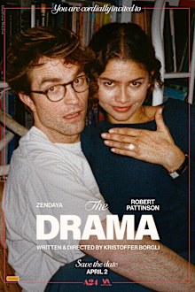 Zendaya and Robert Pattinson in The Drama, poster