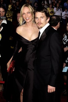 Uma Thurman & Ethan Hawke at the Kodak Theater in Hollywood for the 74th Annual Academy Awards in 2002.