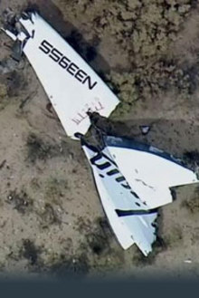 Virgin Galactic's craft crashed last week. (9NEWS)