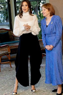 Queen Mary of Denmark in Hobart on Thursday March 19, 2026, during the state visit to Australia.