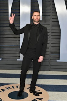 Adam Levine attends the 2018 Vanity Fair Oscar Party hosted by Radhika Jones at Wallis Annenberg Center for the Performing Arts on March 4, 2018 in Beverly Hills, California.