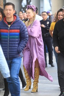 Sia is seen on April 24, 2023 in Los Angeles, California 