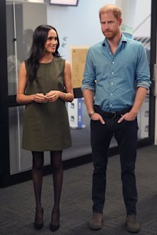 Meghan, Duchess of Sussex, and Prince Harry, Duke of Sussex visit Batyr, a mental health engagement programme, at Swinburne University of Technology in Hawthorn on day three of the royal trip on April 16, 2026 in Melbourne, Australia. 