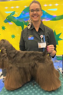Emily Myatt has been grooming dogs for about 25 years.