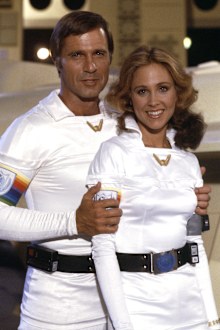 Gil Gerard as Captain William "Buck" Rogers, Erin Gray as Colonel Wilma Deering