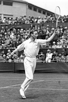 The Duke of York (later King George VI) competing in the All-England tennis championships at Wimbledon, 1926.  (Photo by Hulton Archive/Getty Images)